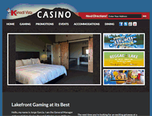 Tablet Screenshot of kvcasino.com